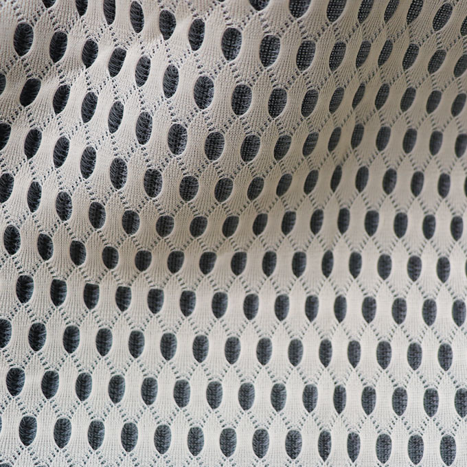 3mm 3d kain spacer 50in Untuk 60in Hitam berwarna benang bernapas Material Mesh 2