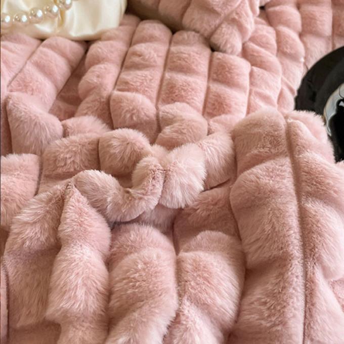 320gm Lembut Plush Koral Fleece Selimut Panas Minky Lempar Selimut 1