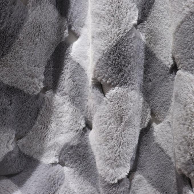 Polyester Ringan Koral Fleece Selimut Selimut Kulit Palsu Untuk Musim Dingin 320gsm 3