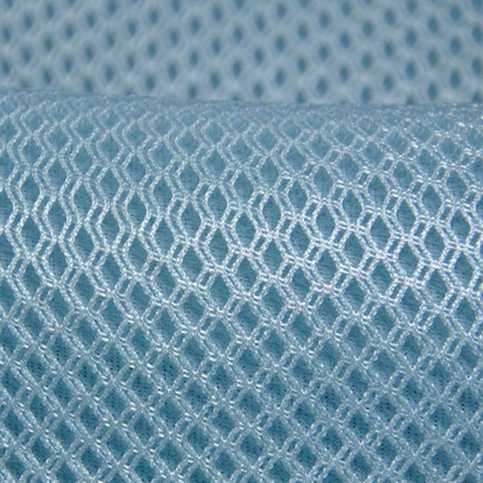 100% Polyester tahan air mata 3D Space Mesh Airmesh Bahan jaring bernapas 0