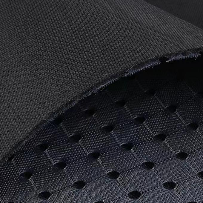 3mm 3d kain spacer 50in Untuk 60in Hitam berwarna benang bernapas Material Mesh 0