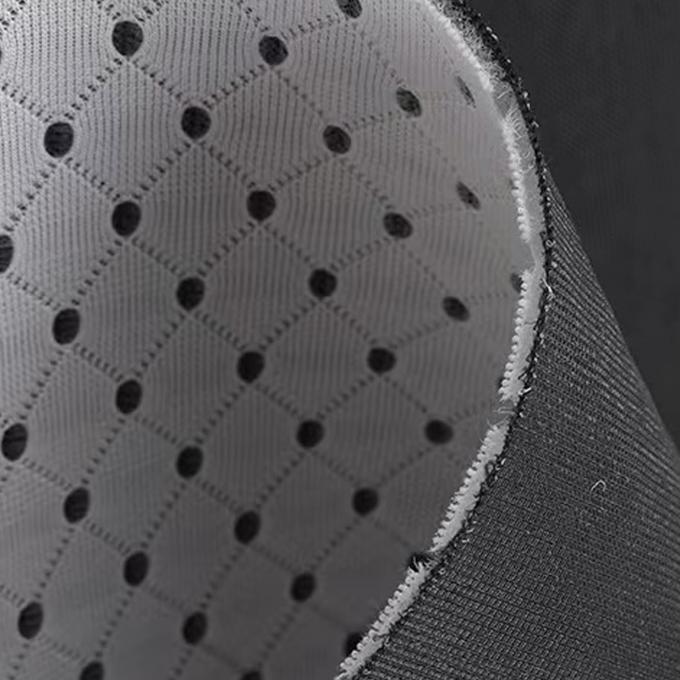 3mm 3d kain spacer 50in Untuk 60in Hitam berwarna benang bernapas Material Mesh 2