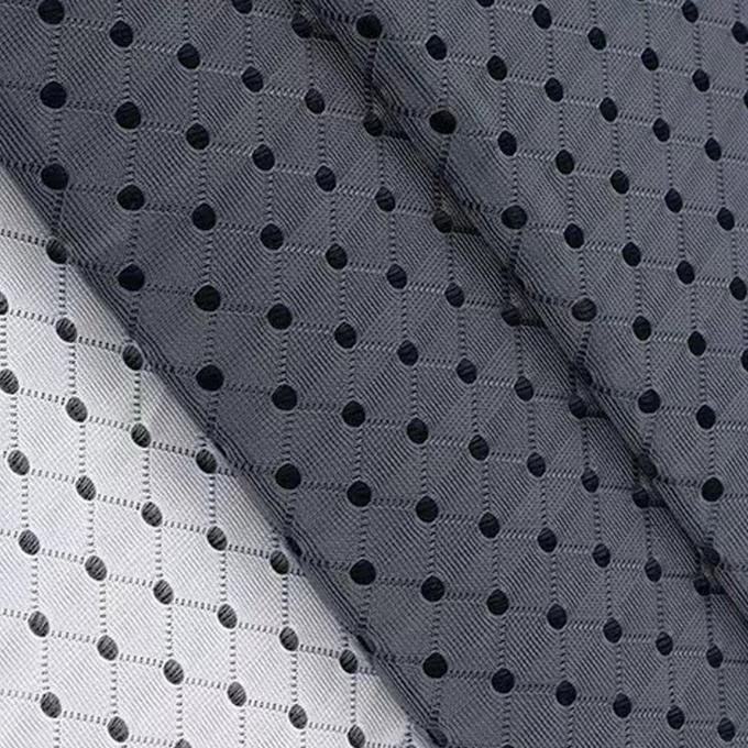 3mm 3d kain spacer 50in Untuk 60in Hitam berwarna benang bernapas Material Mesh 3