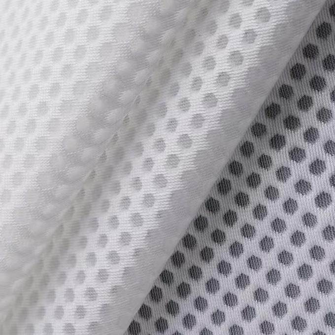 Kain 3D Mesh Bernafas Kain Polyester Air Mesh Fleksibilitas Tinggi Untuk Sepatu 0