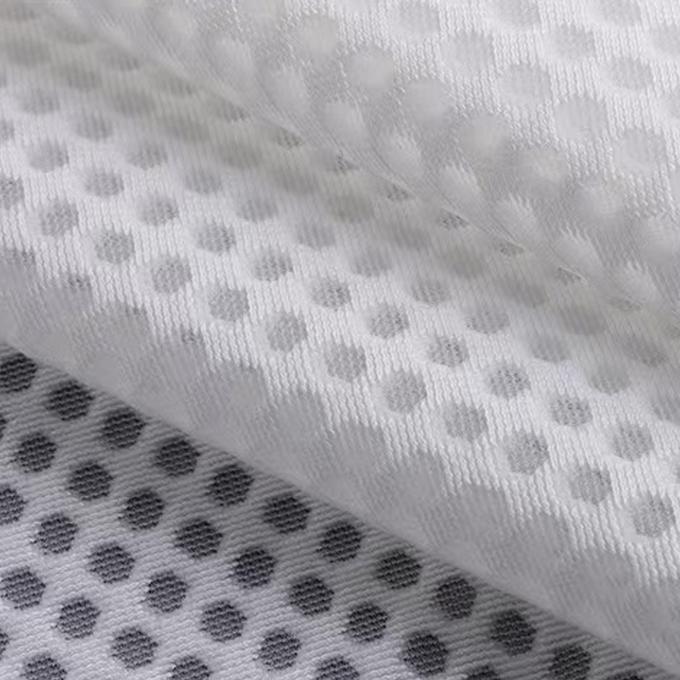 Kain 3D Mesh Bernafas Kain Polyester Air Mesh Fleksibilitas Tinggi Untuk Sepatu 3