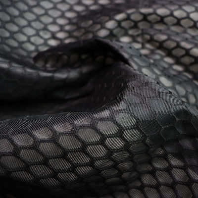 Good price 100% Polyester Mesh Fabric Knitted Airmesh Breathable Spacer Mesh Fine Black Mesh Fabric on line
