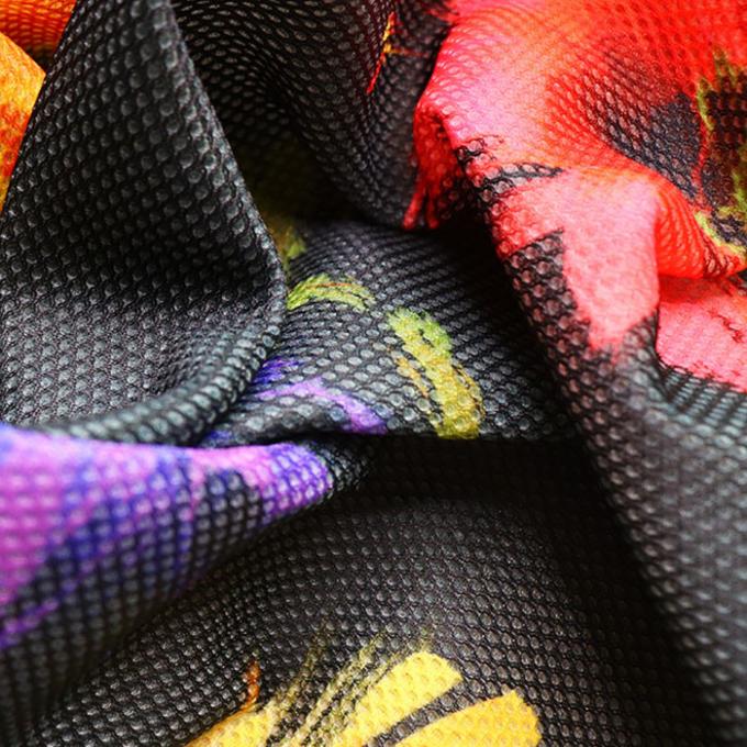 2mm Digital Printing Polyester Mesh Fabric Bernafas Soft Mesh Fabric Untuk Sepatu 3
