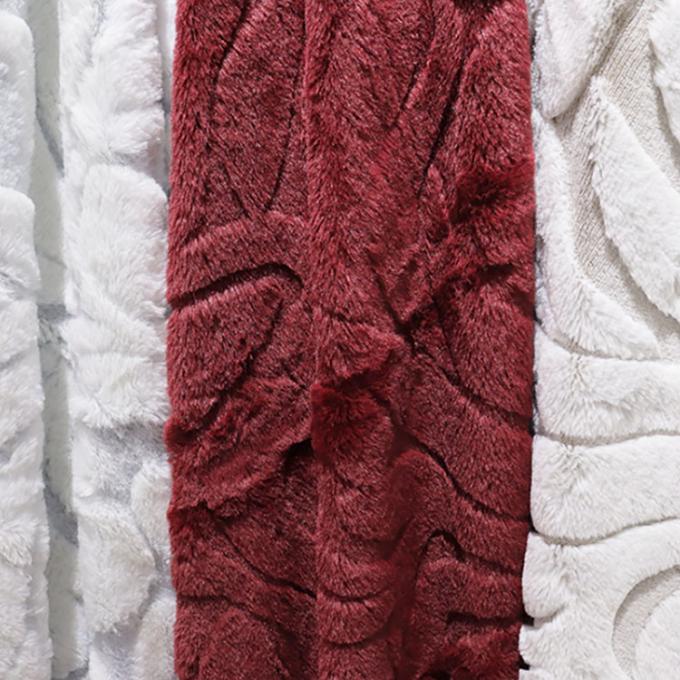 320gm Custom Design Fux Furs Lempar Selimut Flannel Panas Selimut 3