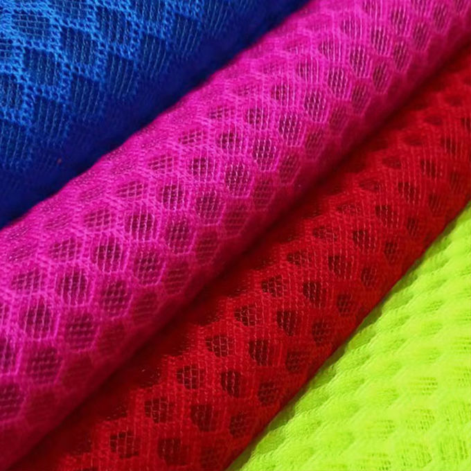 100% Polyester Daur Ulang Polyester Mesh Dipakaikan Airmesh 3D Mesh Material 6