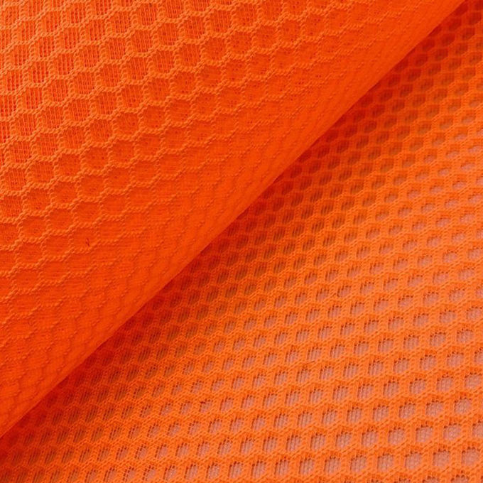 100% Polyester Daur Ulang Polyester Mesh Dipakaikan Airmesh 3D Mesh Material 7