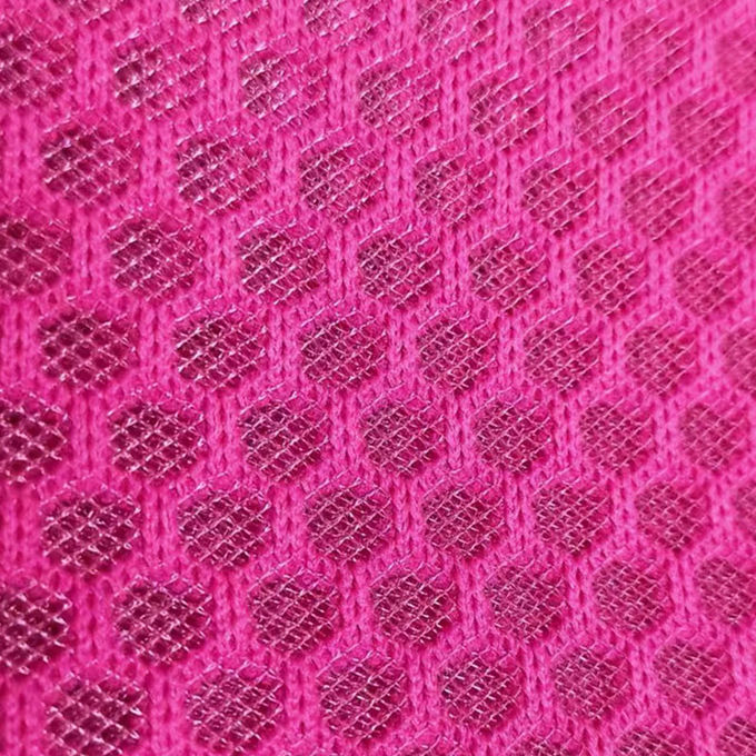 100% Polyester Daur Ulang Polyester Mesh Dipakaikan Airmesh 3D Mesh Material 1