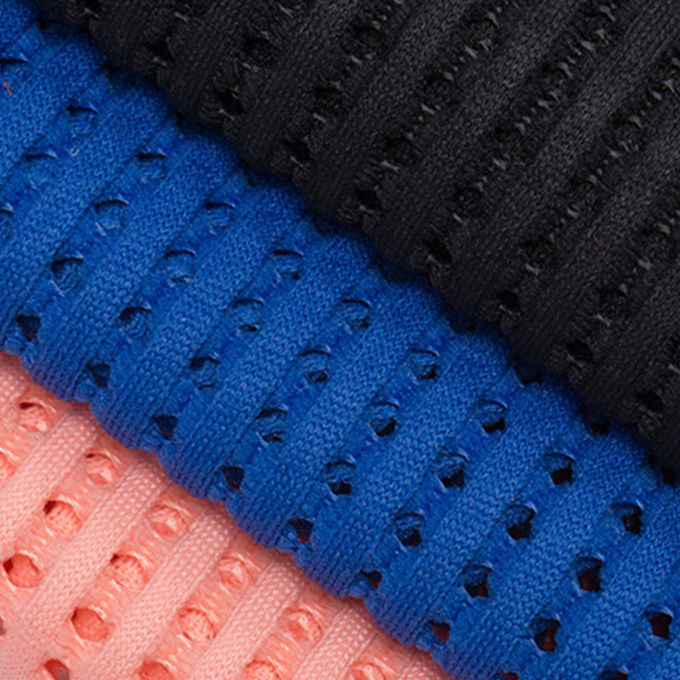 3 - 6mm 350 - 560GSM Warp Knit Mesh 3d Spacer Mesh Fabric Untuk Garment 5