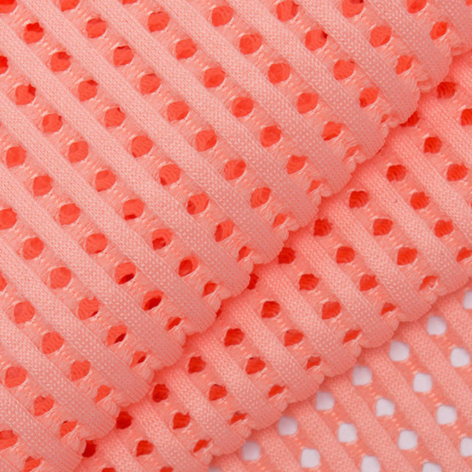 3 - 6mm 350 - 560GSM Warp Knit Mesh 3d Spacer Mesh Fabric Untuk Garment 2
