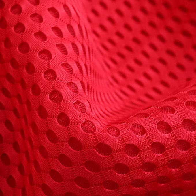 Warna Pola Air Mesh Kain Kelembaban Absorber Bahan 3mm 3D Mesh dirajut 5