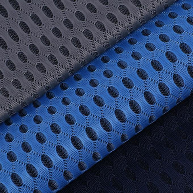 Warna Pola Air Mesh Kain Kelembaban Absorber Bahan 3mm 3D Mesh dirajut 3