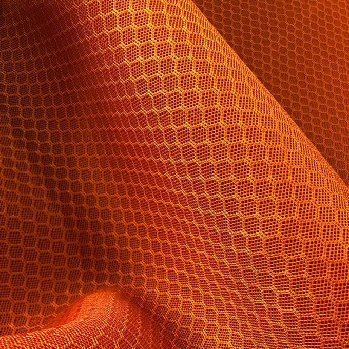 3mm Knitted Airmesh 250GSM Polyester Sports Mesh Fabric Tearproof Untuk Bagasi 4