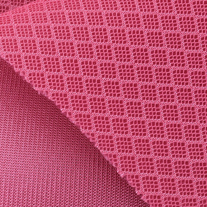 200×200 280gsm 3D Spacer Mesh Polyester Athletic Mesh Fabric Untuk Meningkatkan Estetika 0