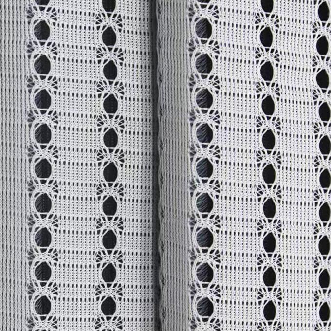 320gsm 75D Spacer Mesh Fabric Ringan Polyester Mesh Fabric Untuk Sportswear 1