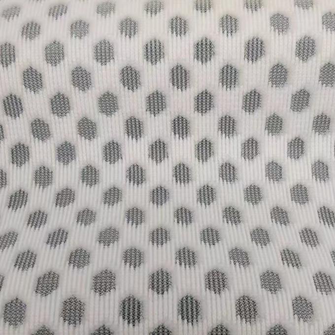 Airmesh bernapas Kain Polyester Putih Mesh Daur Ulang Polyester Mesh 430gsm 3
