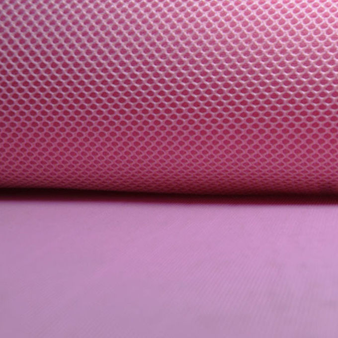 430gsm Activewear Spacer Mesh Fabric Kelembaban Absorbent Polyester Air Mesh Fabric 0